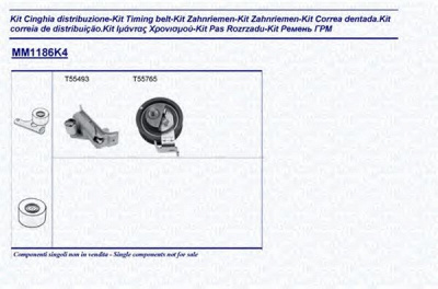 MAGNETI MARELLI 341311861104 -  Комплект ремня ГРМ